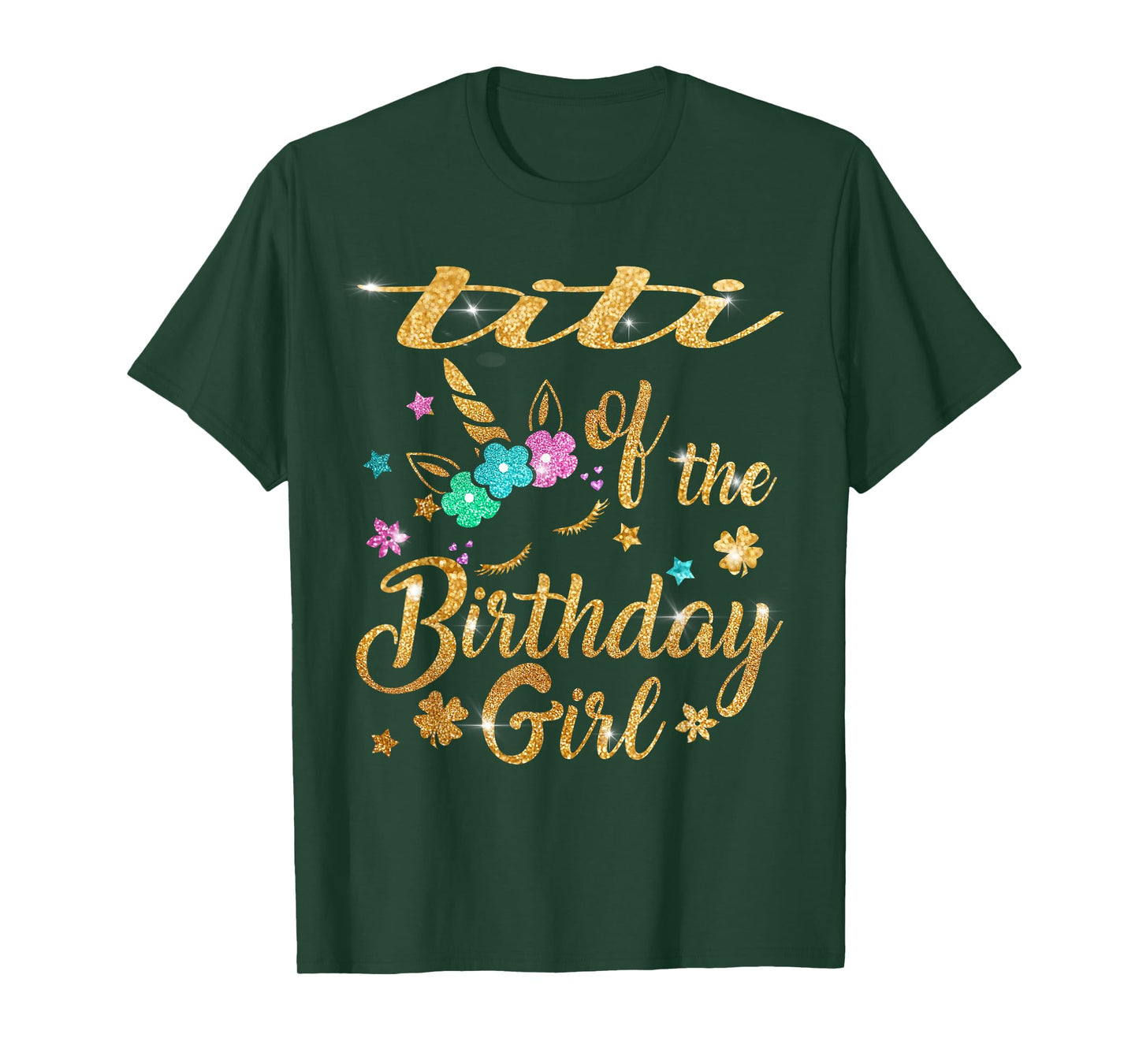 Titi of The Birthday Girl Unicorn T-Shirt