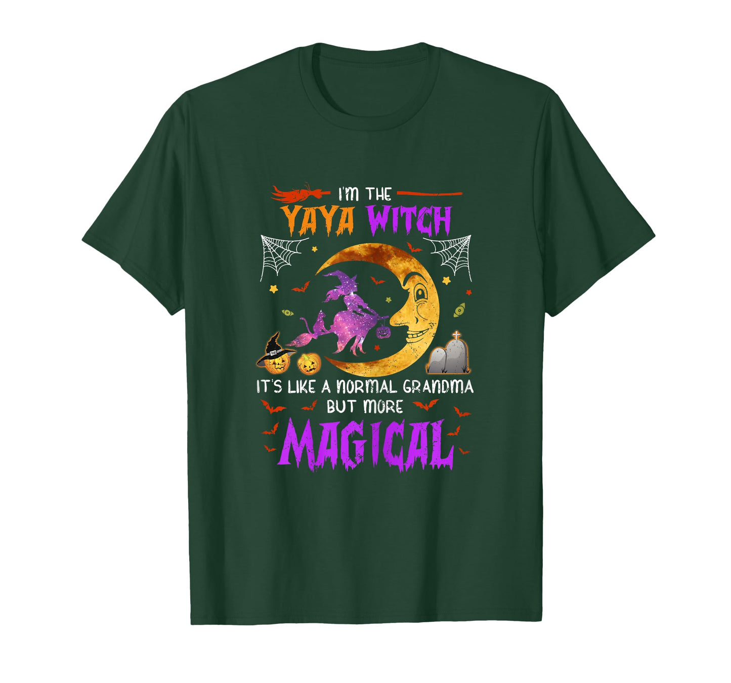 I'm Yaya Witch Greek Grandma Magical Halloween T-Shirt