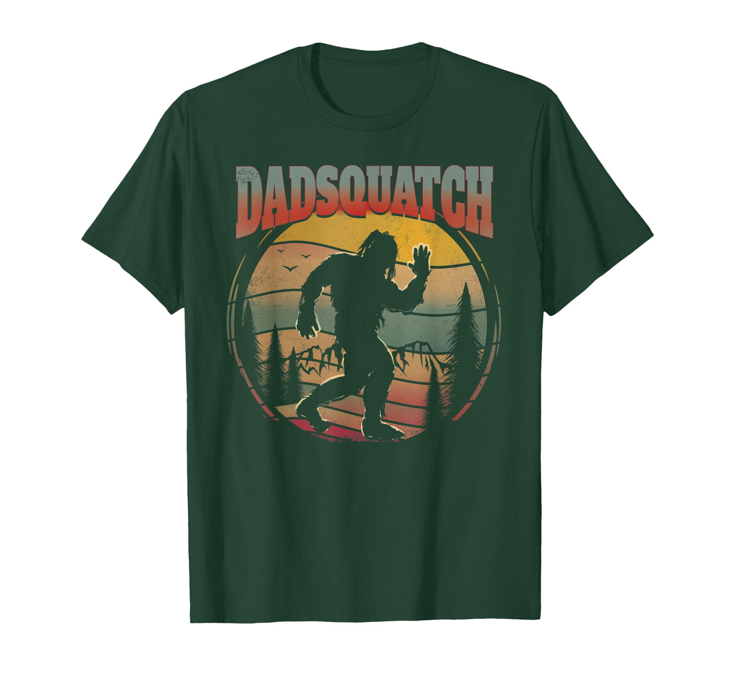 Sasquatch Dad Shirt Dadsquatch Bigfoot Hiking Funny T-Shirt