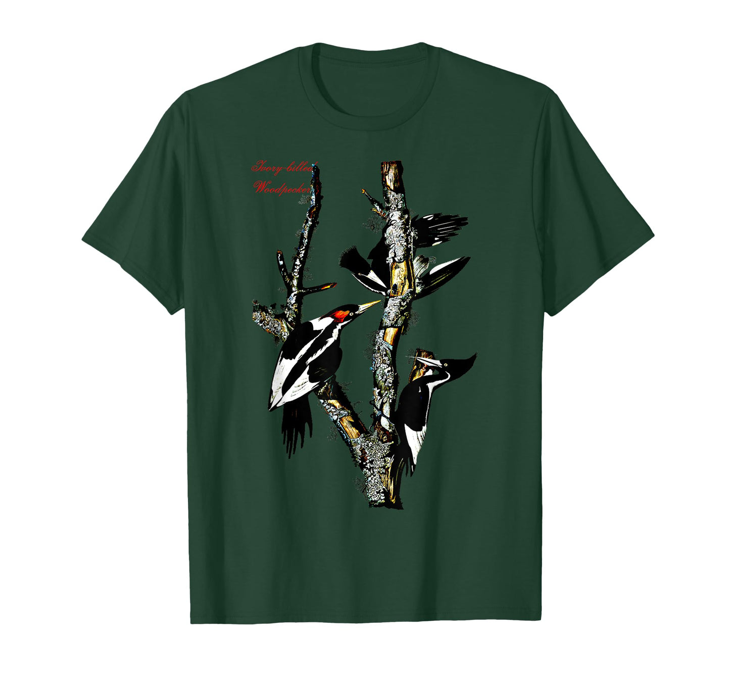 Audubon Ivory-billed Woodpecker North American Birds T-Shirt