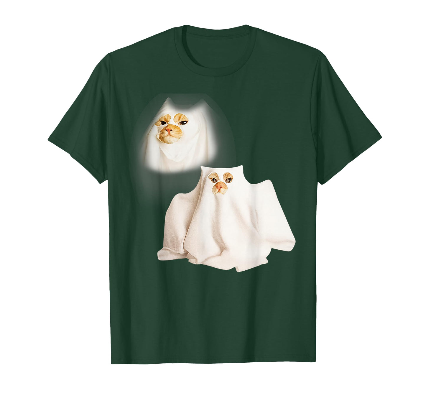 Ghost Kitten Meme Ghost Cat Funny Wizard Cat Halloween T-Shirt