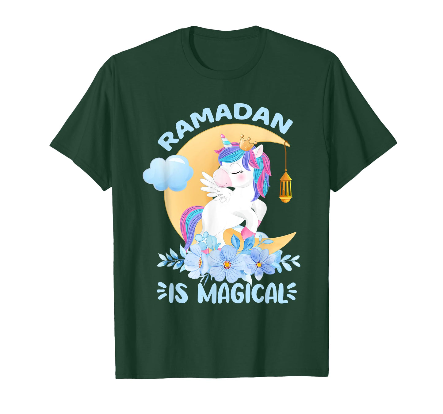 Ramadan Is Magical Unicorn Ramadan Mubarak For Girls T-Shirt