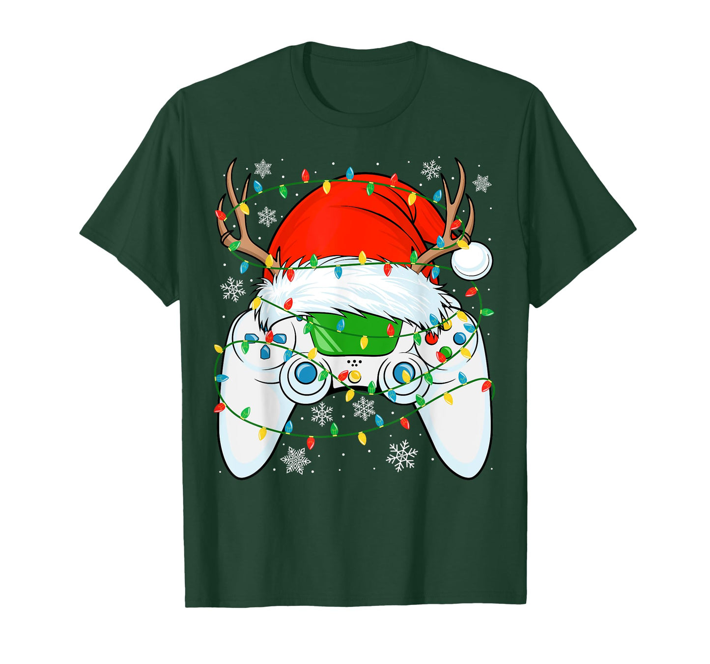 Christmas Santa Gamer Xmas Funny video gaming Christmas boys T-Shirt