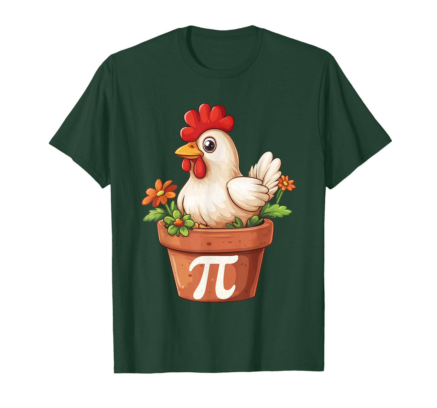 Chicken Pot Pi Day Symbol Math March 14 3.14 Teacher Student T-Shirt