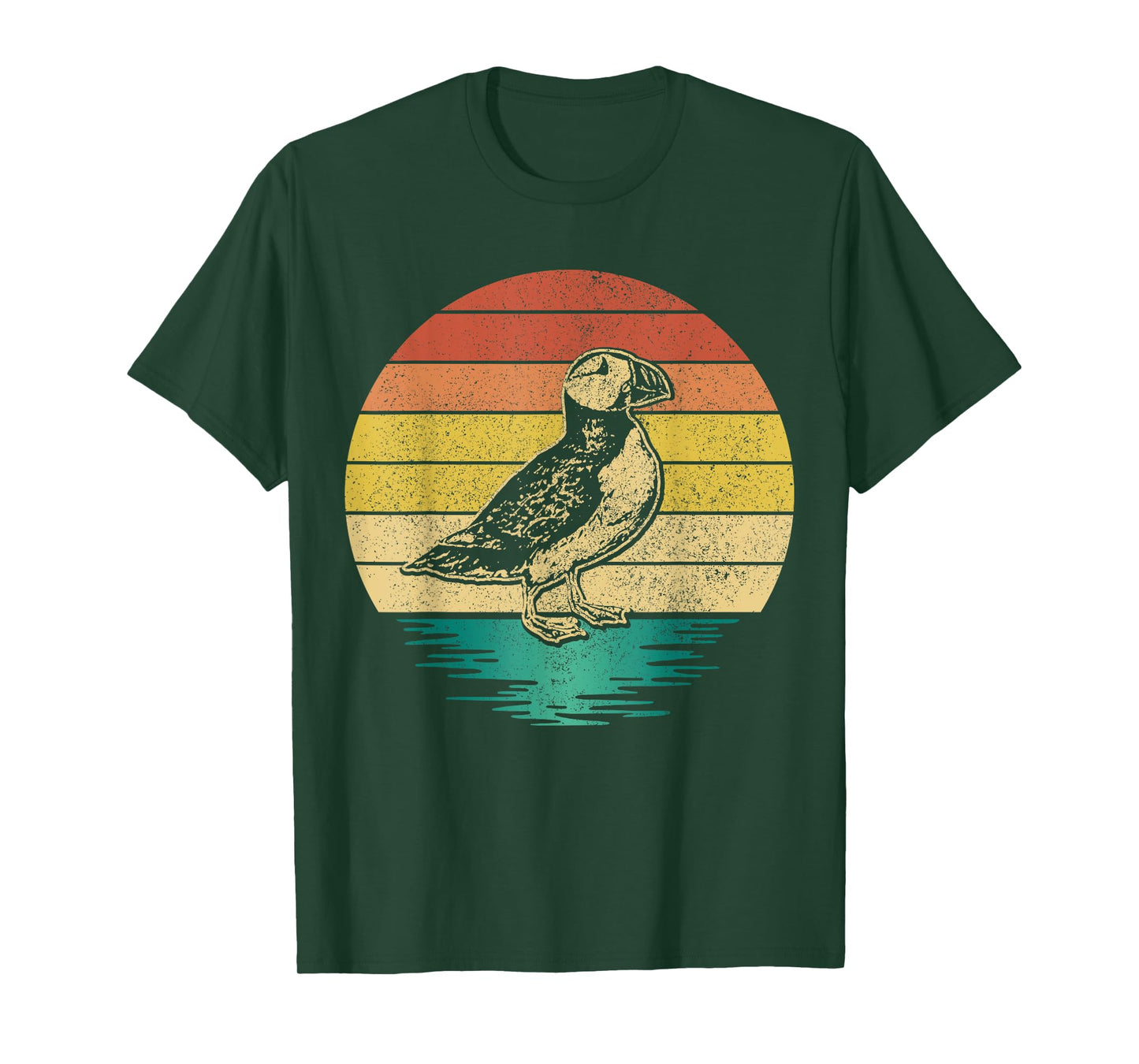 Puffin Bird Vintage Iceland Funny Puffin T-Shirt
