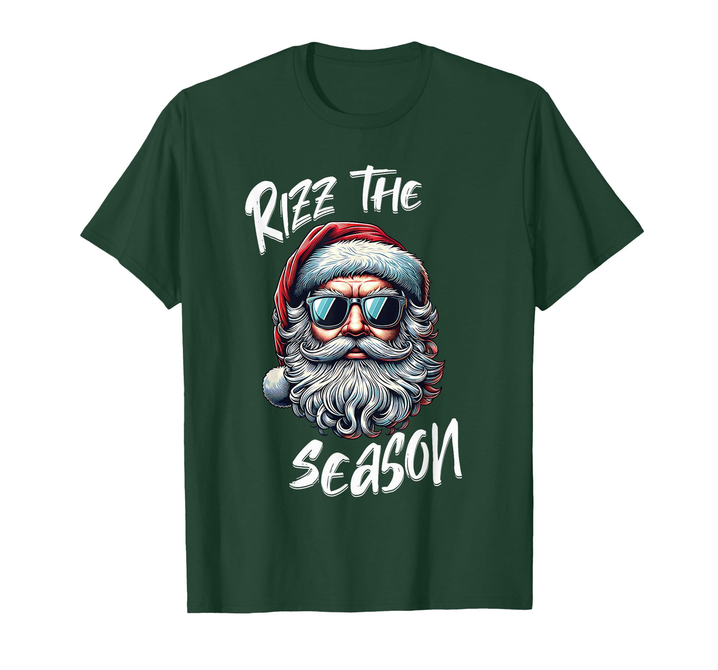 Rizz The Season Teens Kids School Christmas Santa Claus T-Shirt