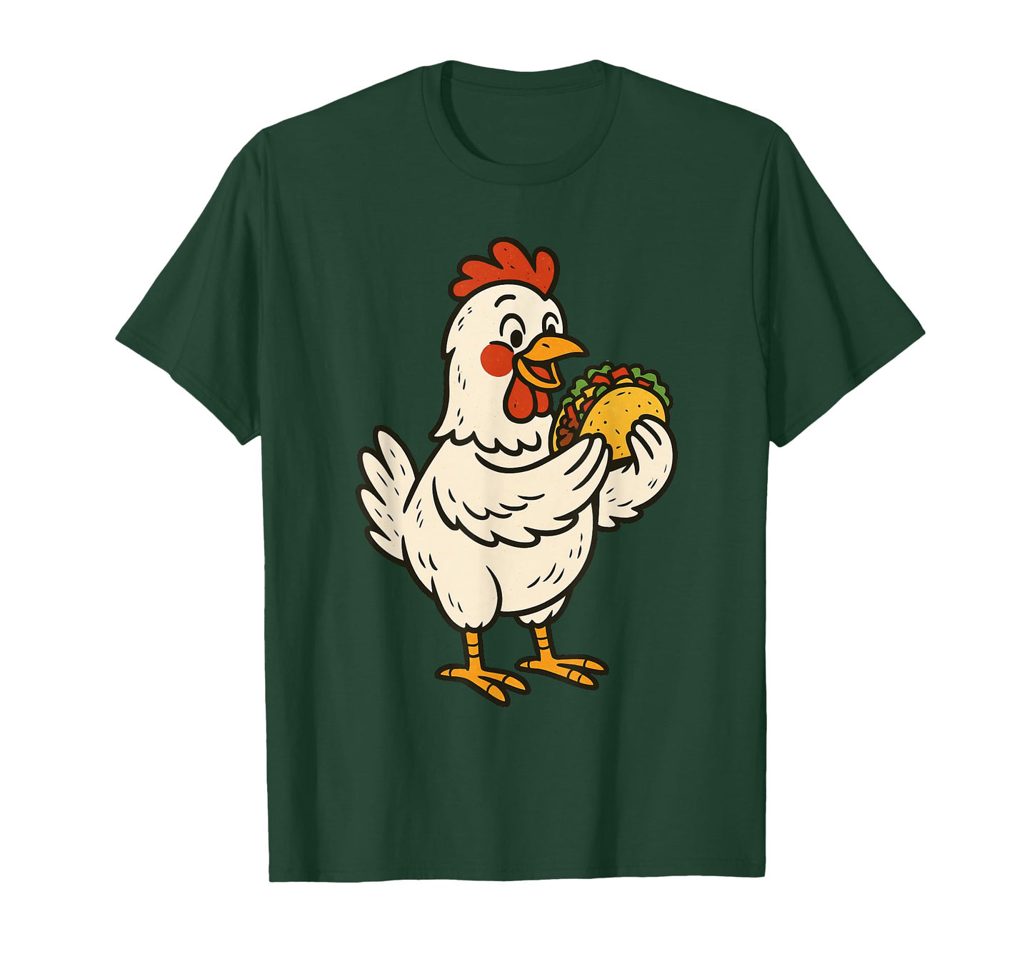 Chicken Eating Taco T-Shirt