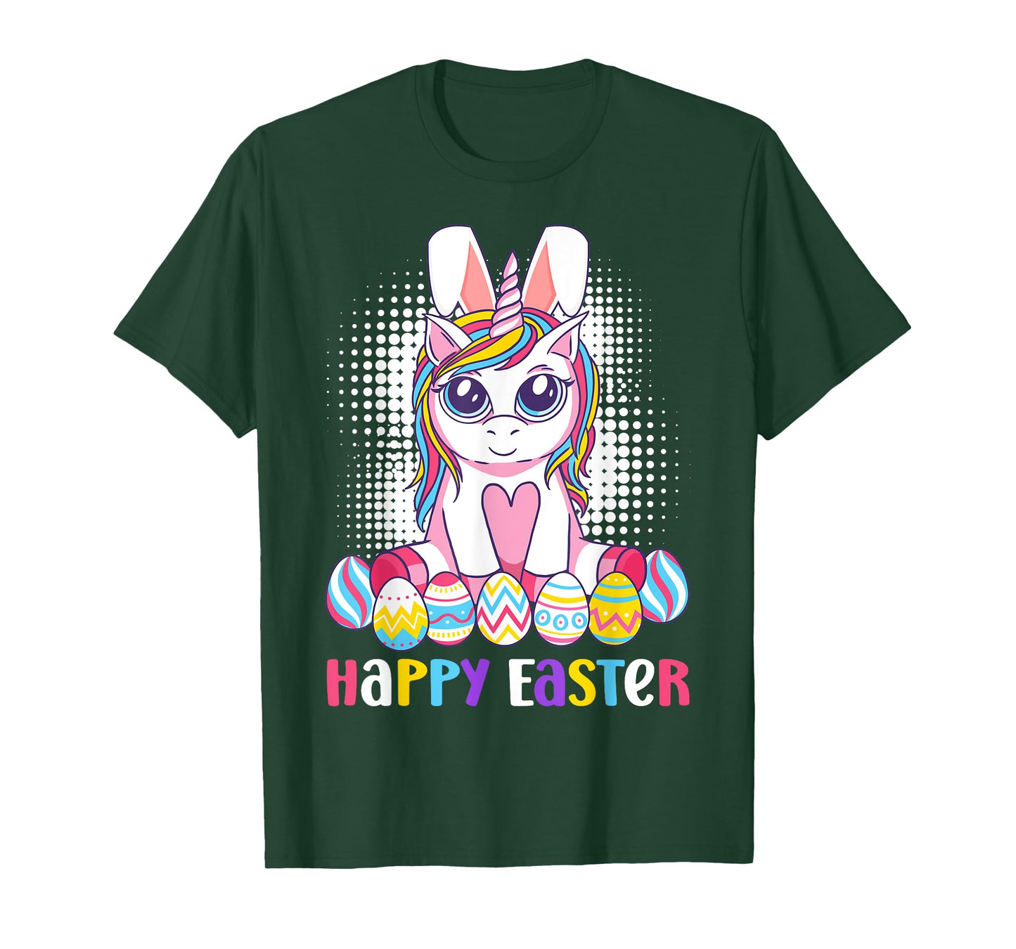 Easter Unicorn Shirt Bunny Boys Girls Kids Happy Easter T-Shirt