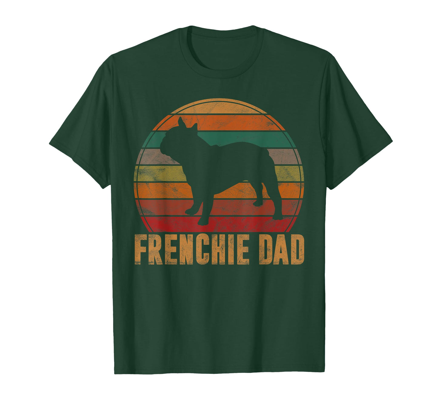Retro French Bulldog Dad Gift Dog Owner Pet Frenchie Father Men Women Girls Kids T-Shirt