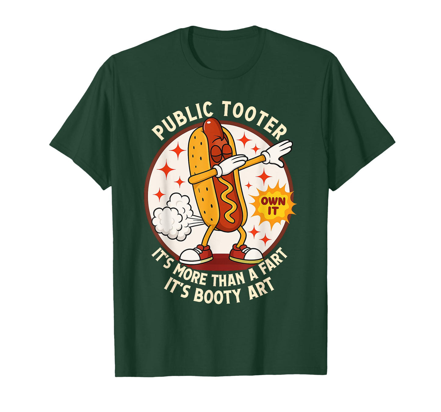 Public Tooter Funny Inappropriate Embarrassing Adult Humor T-Shirt