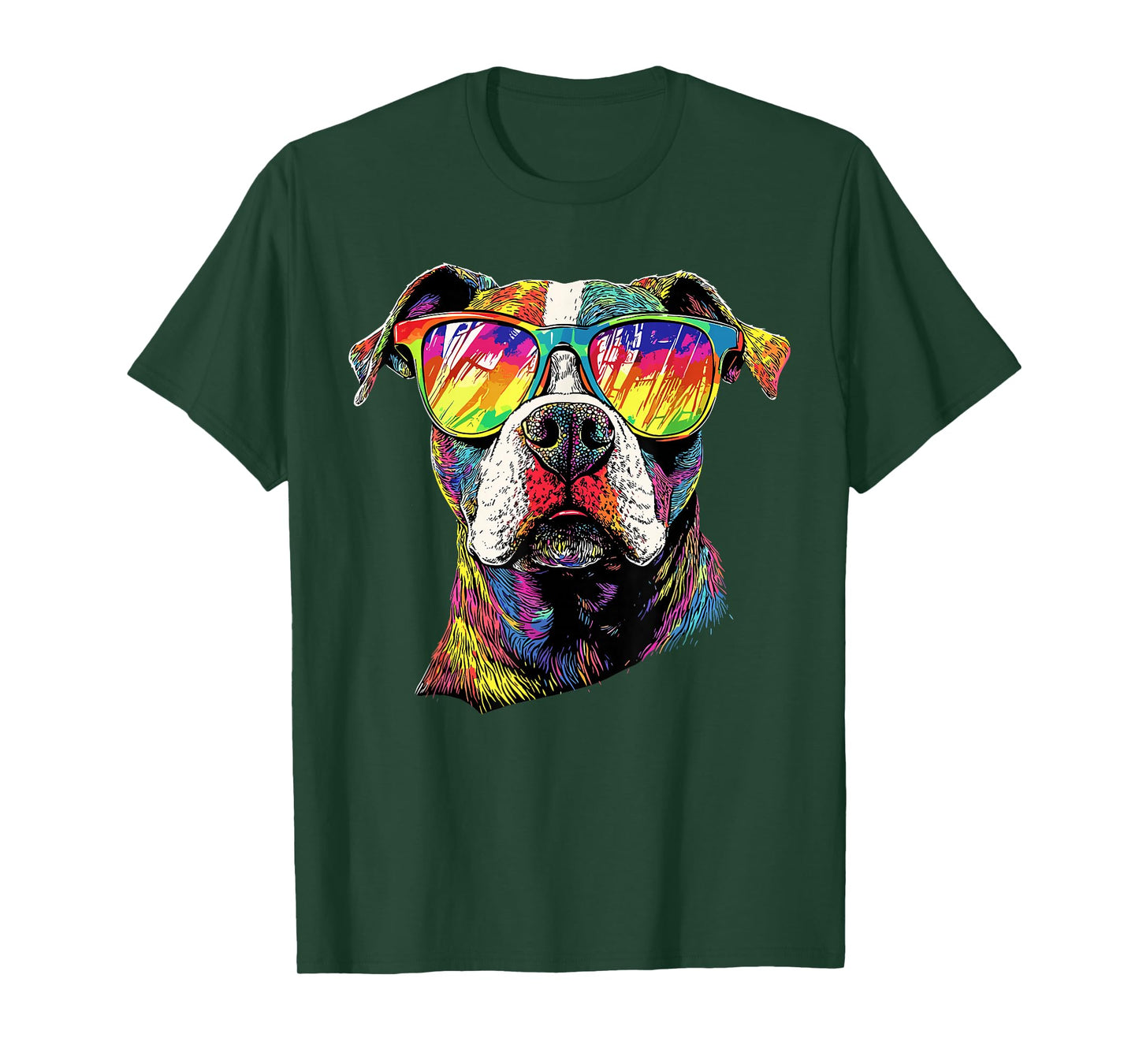 Pitbull with Sunglasses Pittie American Pit Bull Terrier T-Shirt