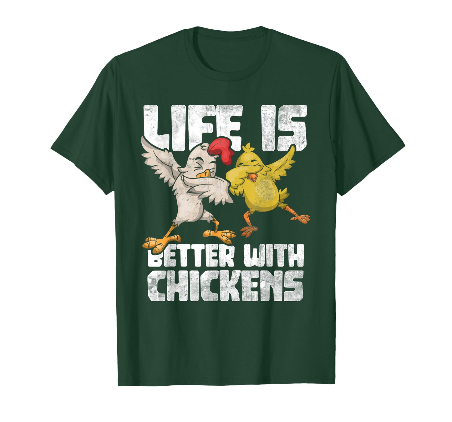 Funny Animal Farmer Kids Dabbing Rooster Dab Hen Chicken T-Shirt
