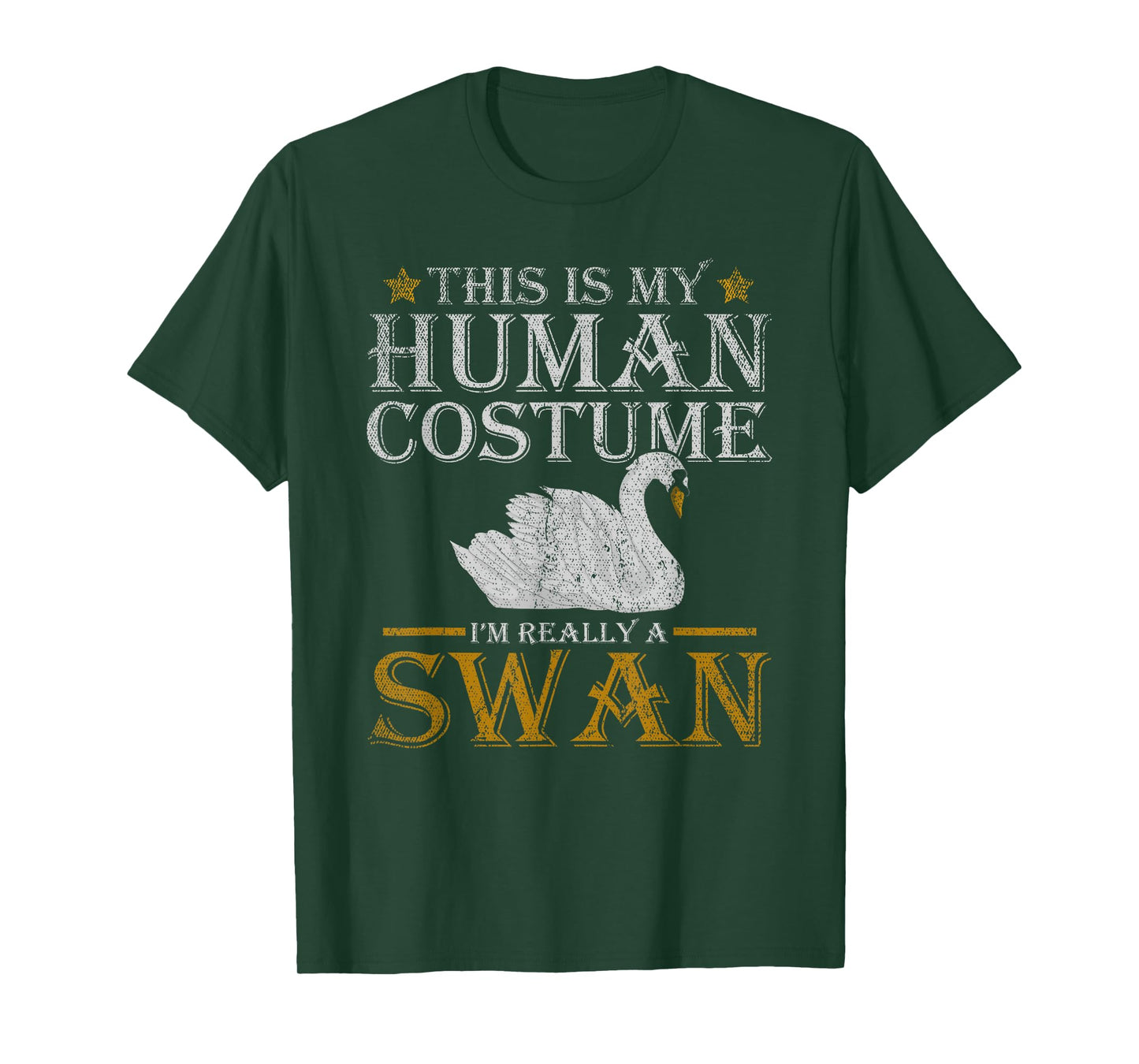 Pretty Animal Beautiful Bird Funny Costume Swan T-Shirt