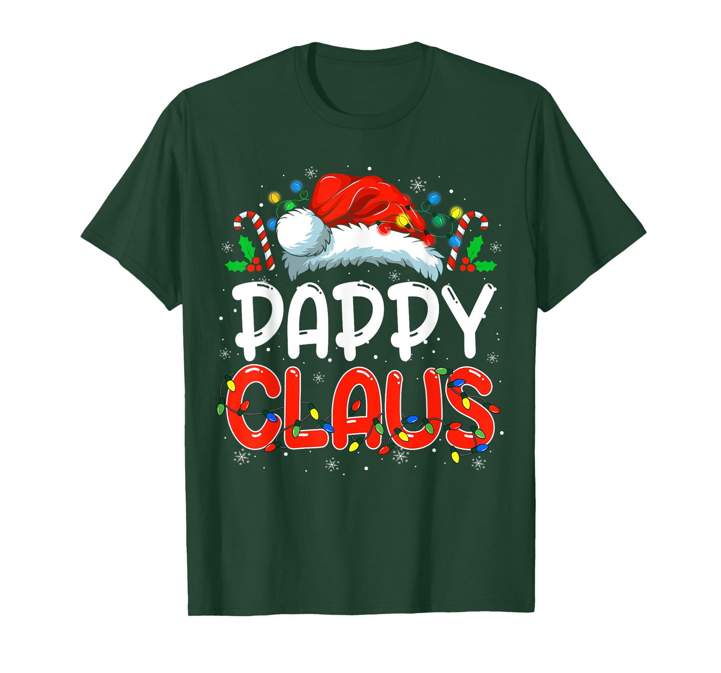 Pappy Claus Christmas Family Matching Pajamas Funny Xmas T-Shirt