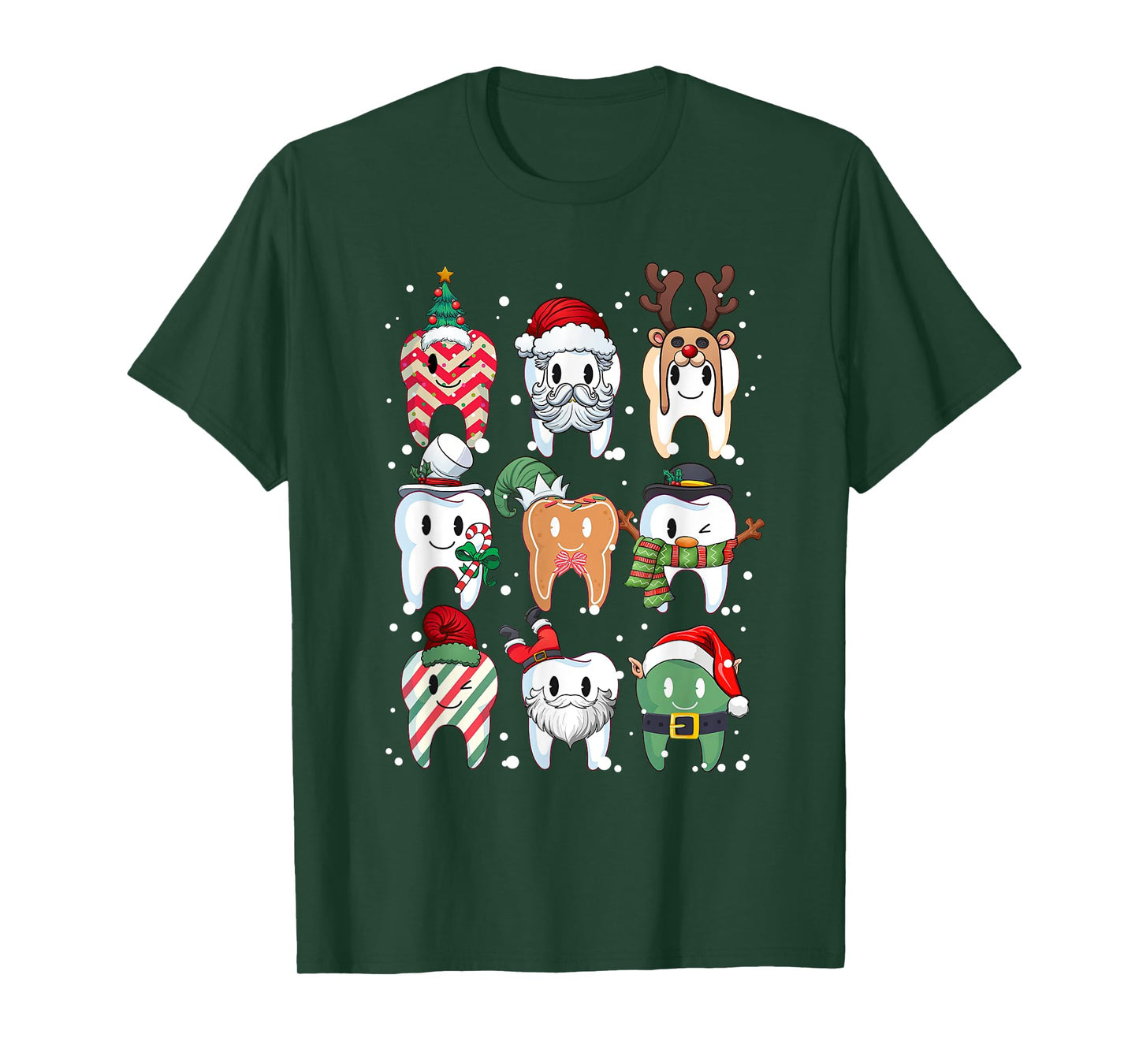 Tooth Dentist Dental Assistant Teeth Christmas Xmas Pajamas T-Shirt