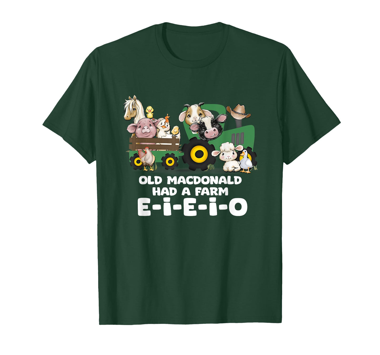 Toddler Kids Old MacDonald Had a Farm E-I-E-I-O Nursery Song T-Shirt