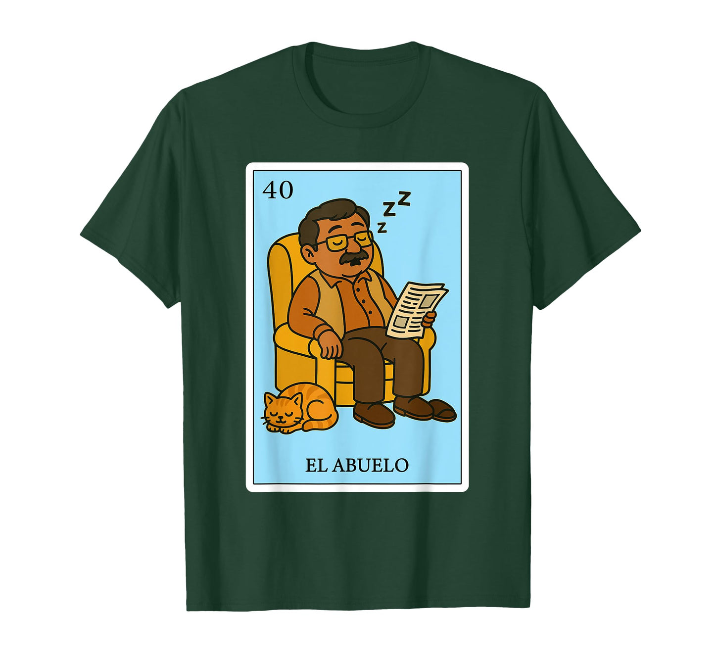 El Abuelo Dormilón | Spanish-Mexican Bingo Gifts for Abuela T-Shirt