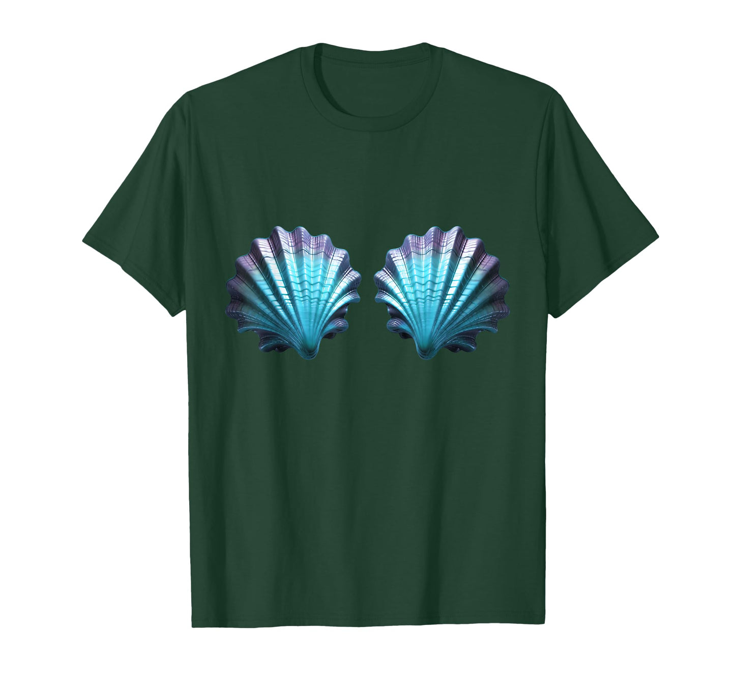 Mermaid, sea, shell, bra, costume, Carnival, party, outfit T-Shirt