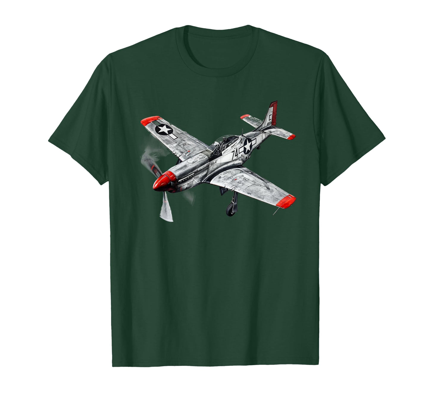 WW2 Warbirds P51 Fighter Plane Aircraft Aviation Hobbyist T-Shirt