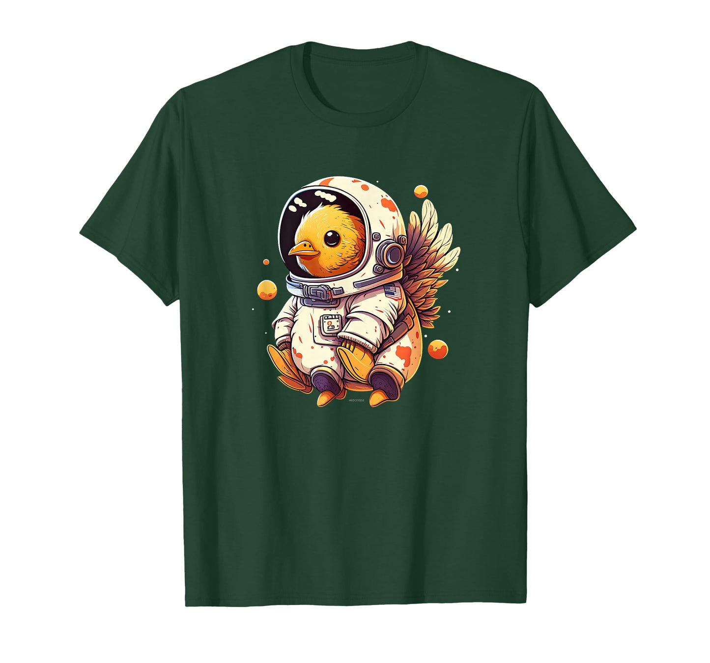 Chicken Cool Astronaut space T-Shirt