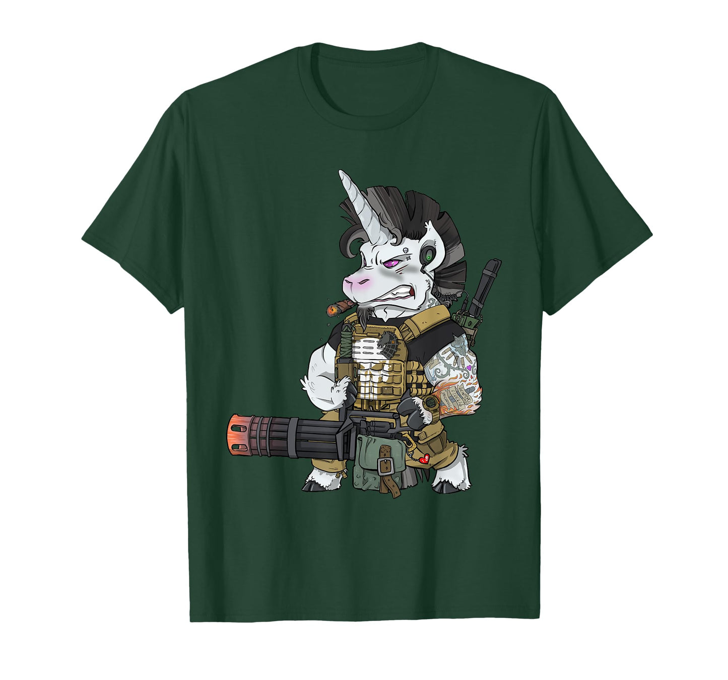 Tactical Unicorn Soldier Patriot Veteran T-Shirt
