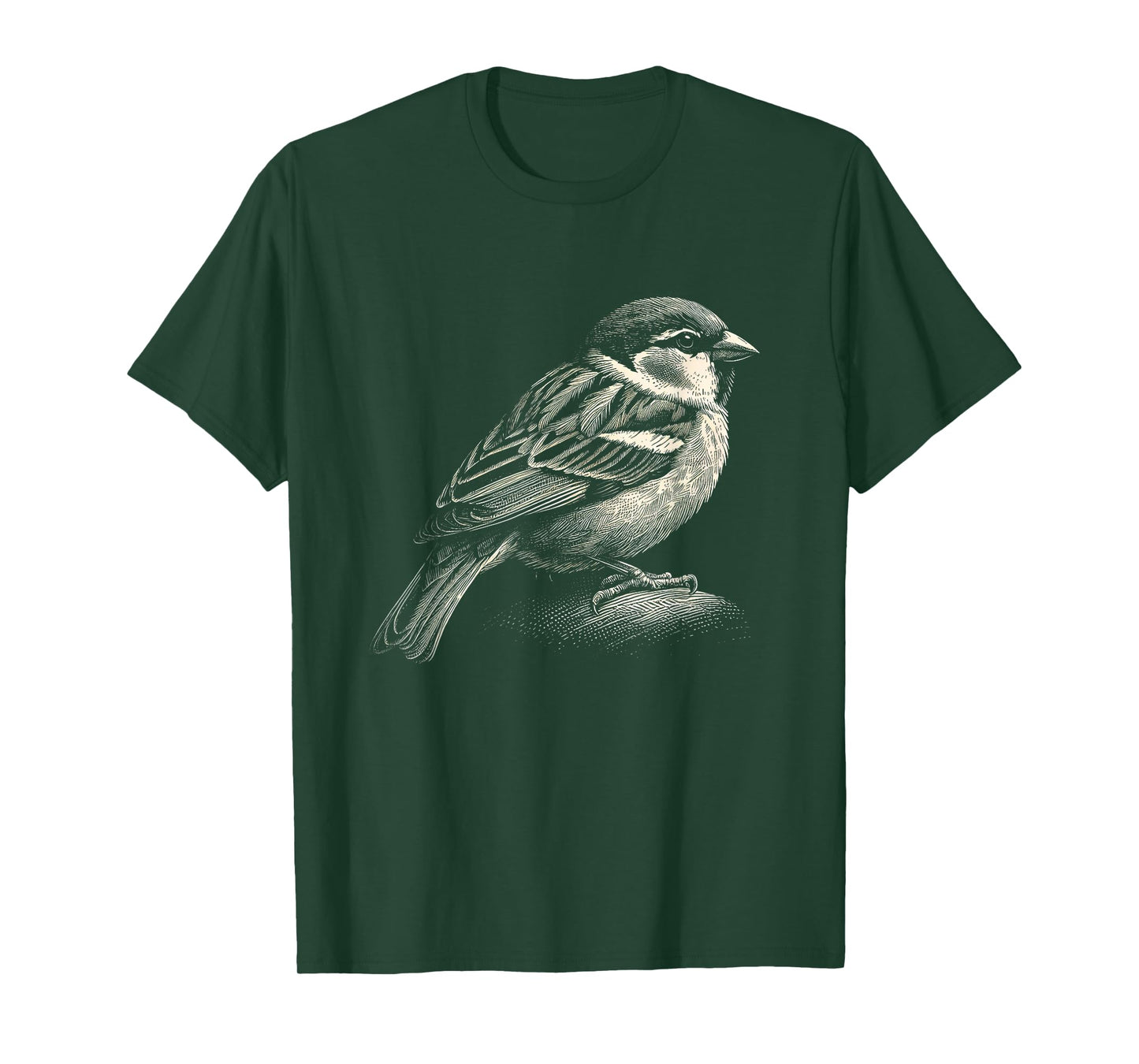 Sparrow Bird Graphic Art Design T-Shirt