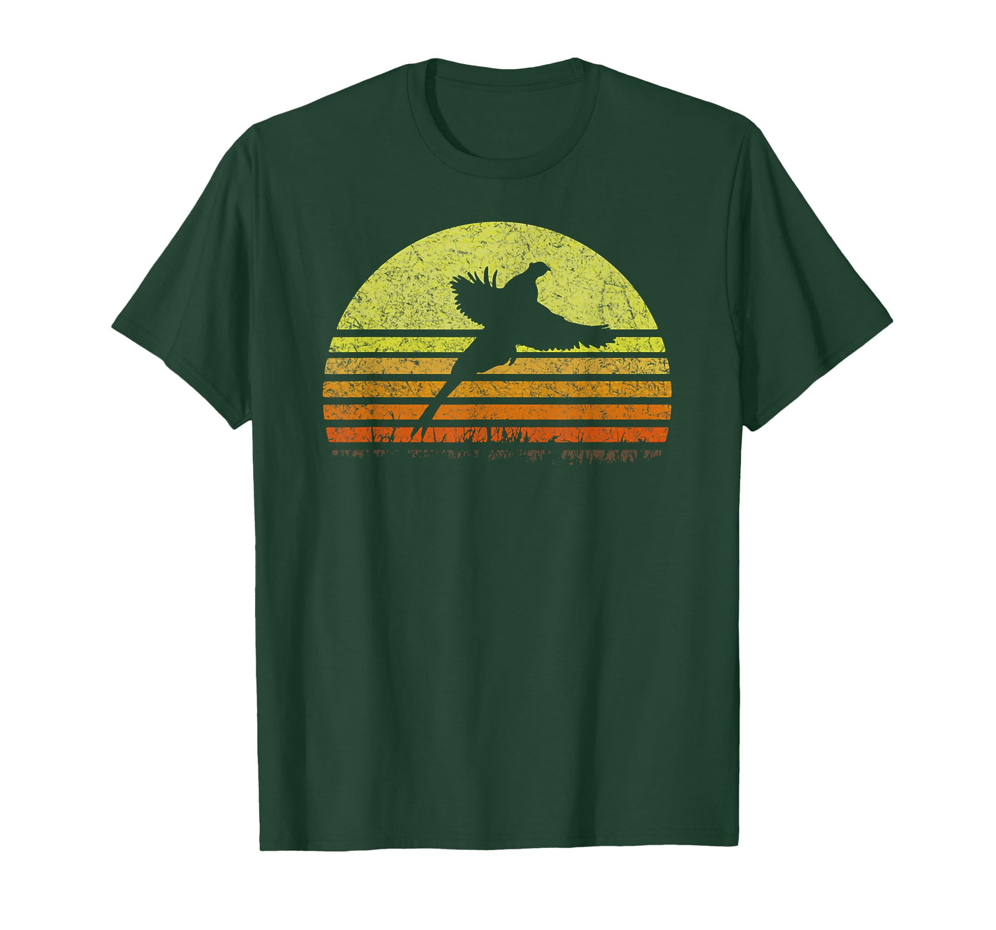 Pheasant Hunting South Dakota Upland Bird Game Hunter Retro T-Shirt