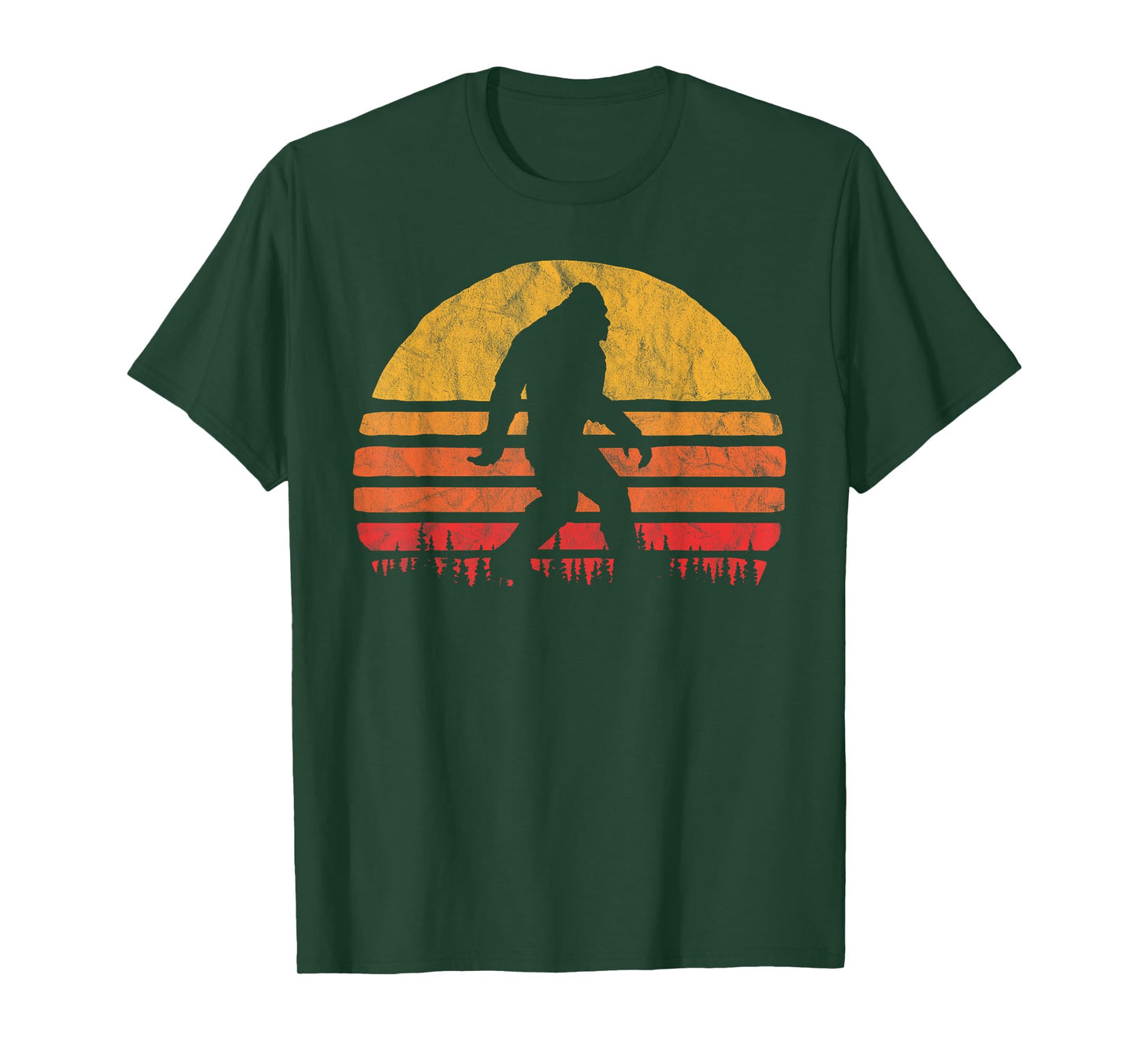 Retro Bigfoot Silhouette Sun Believe! Original 80's Graphic T-Shirt