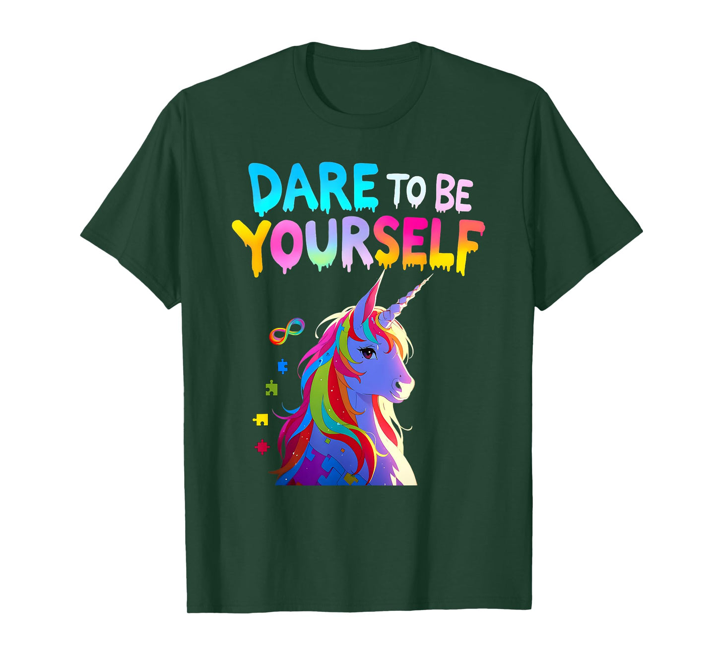 Unicorn Autism Awareness Acceptance Autistic Girl Gifts Kids T-Shirt