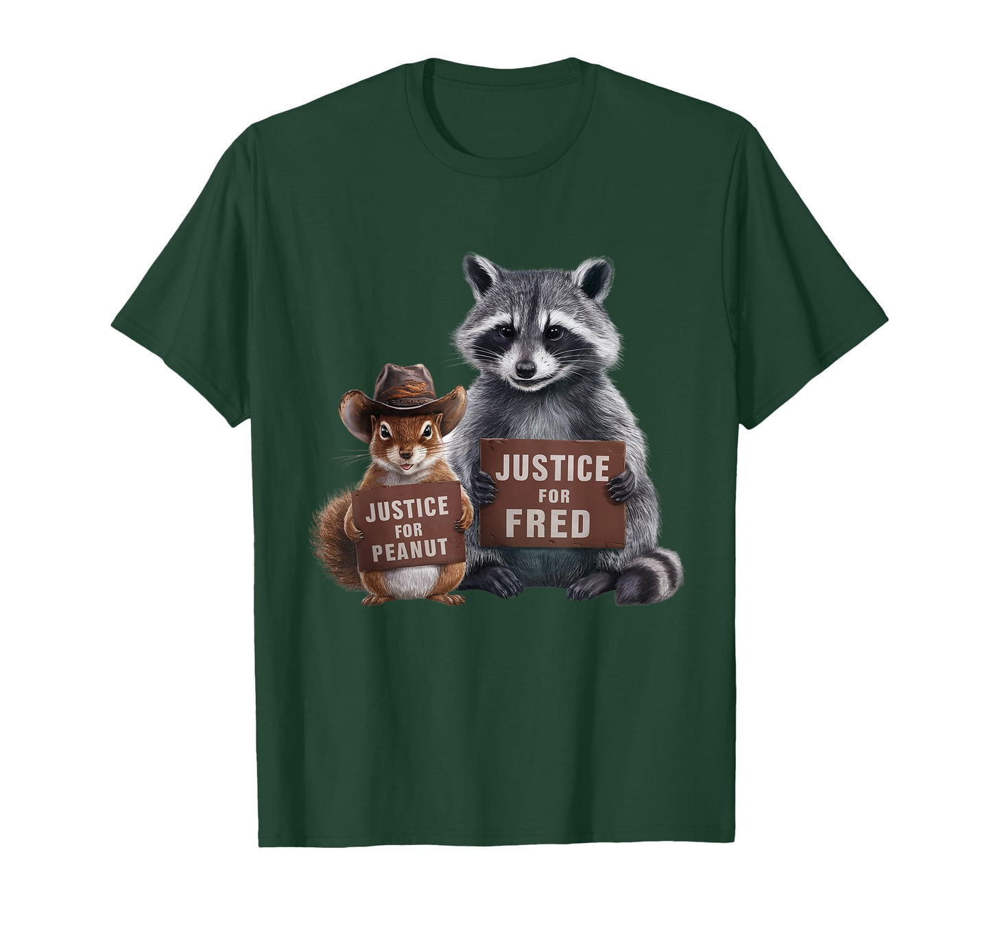 Justice For Peanut And Fred Unisex-Kids Black Cartoon Classic T-Shirt