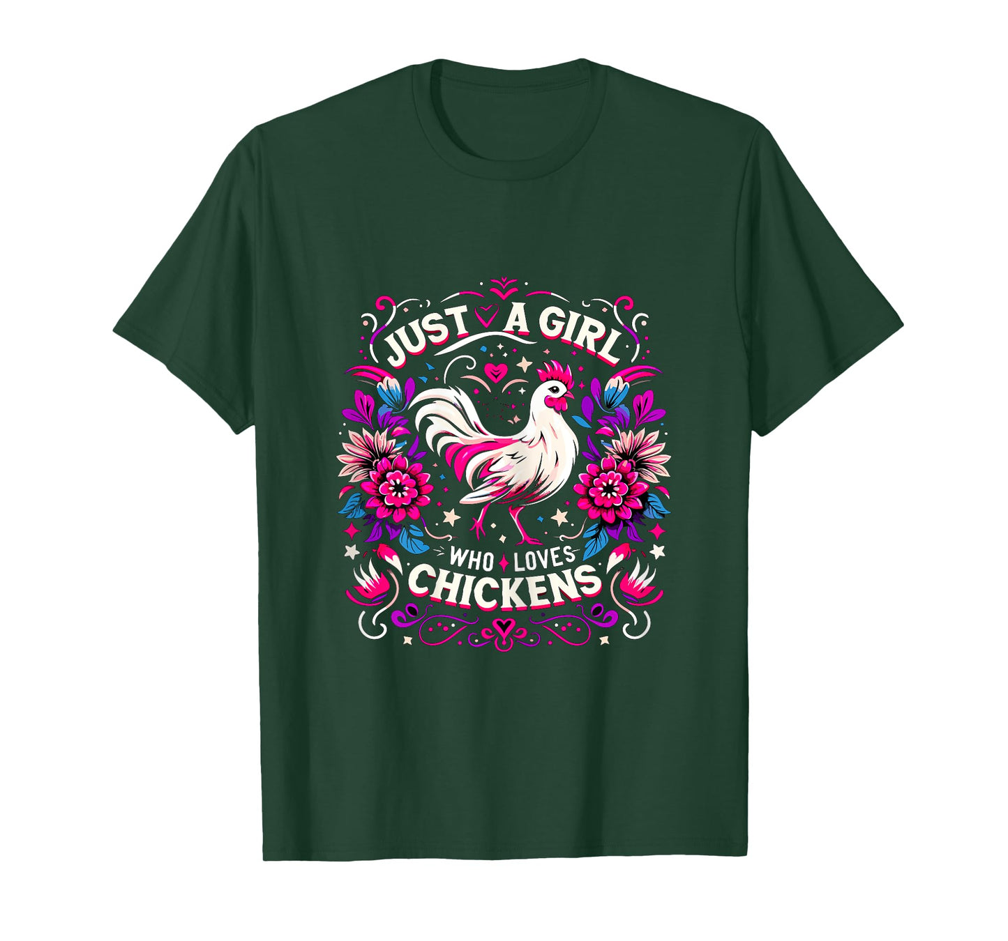 Just a Girl who loves Chickens T-Shirt
