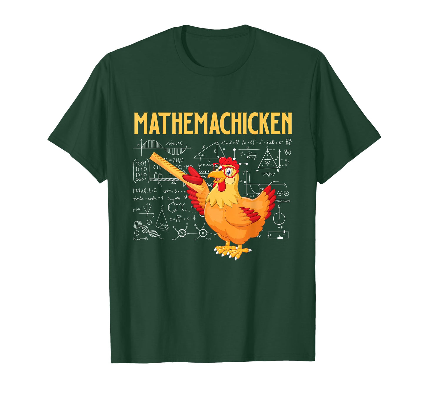 Mathemachicken - Chicken Math Lover Animal Poultry Owner T-Shirt