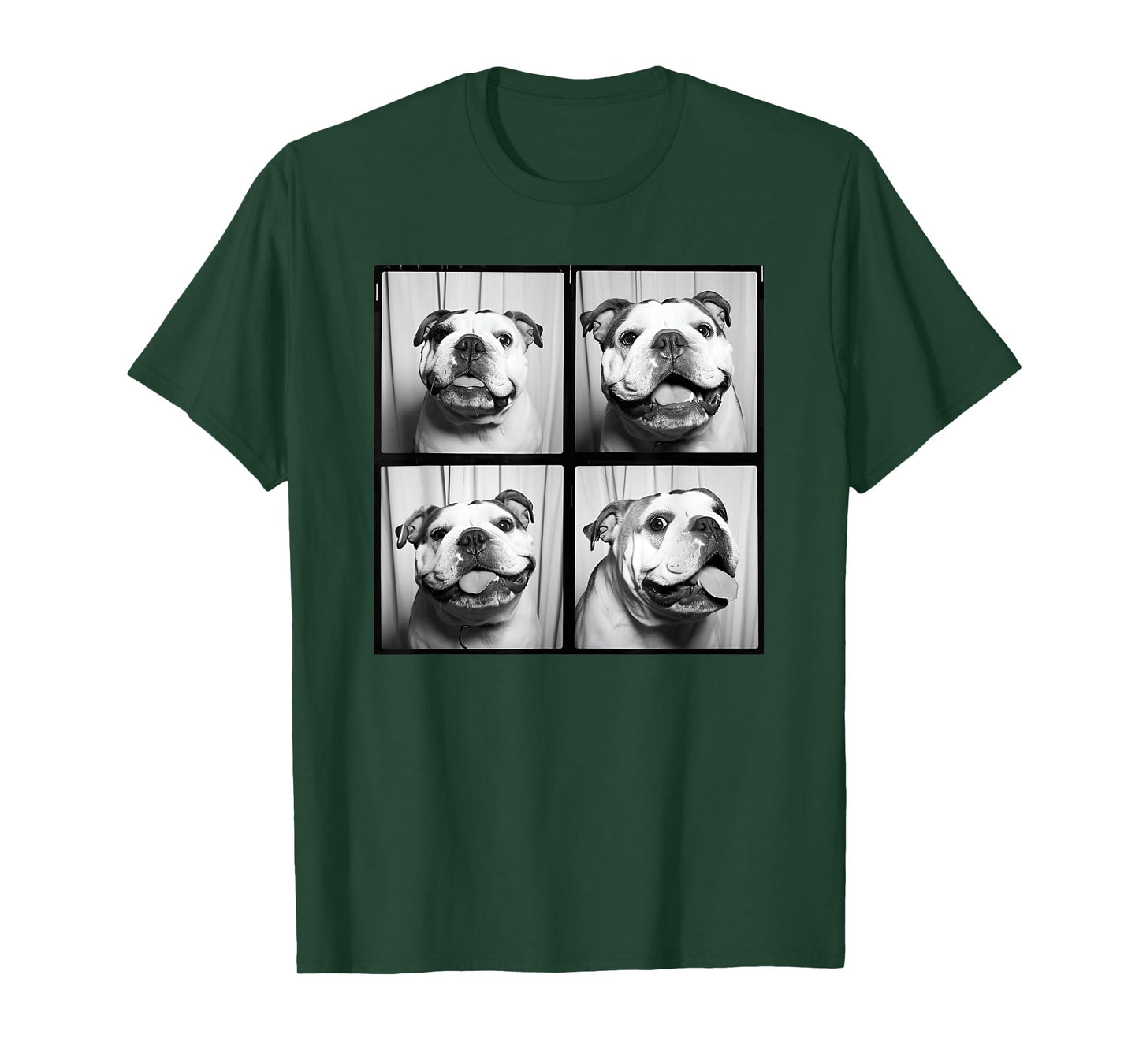 English Bulldog Puppy Face Pet Portrait Bulldog Mom T-Shirt