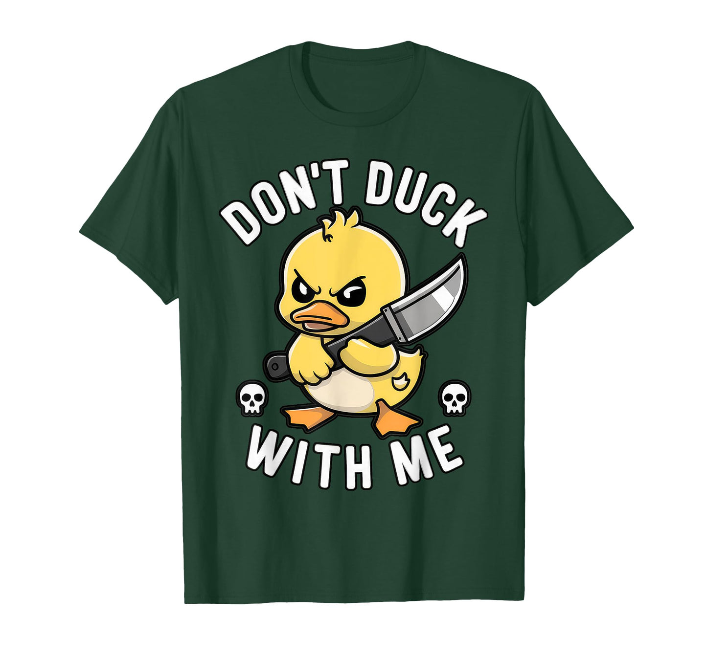 Funny Don't duck with me Sarcastic Rubber Duck Joke Meme T-Shirt
