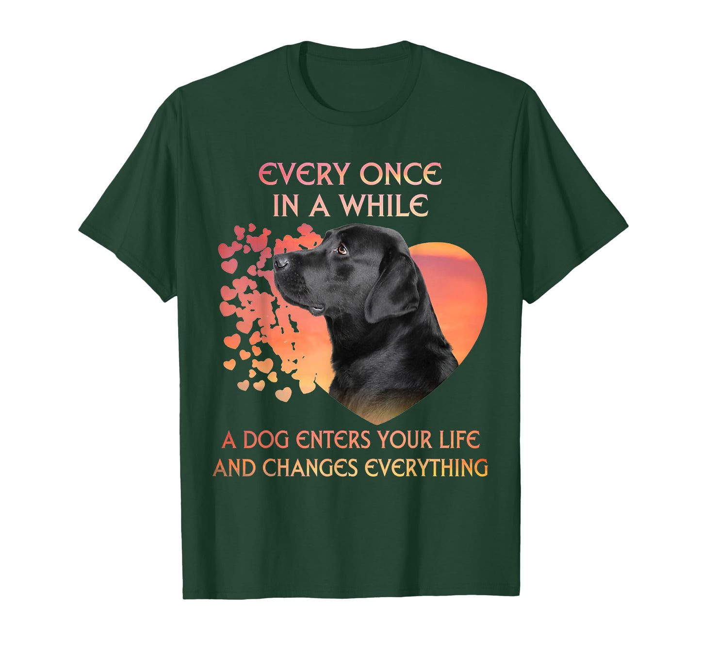 Every Once In A While A Dog Enters Your Life Labrador Men Women Kids T-Shirt