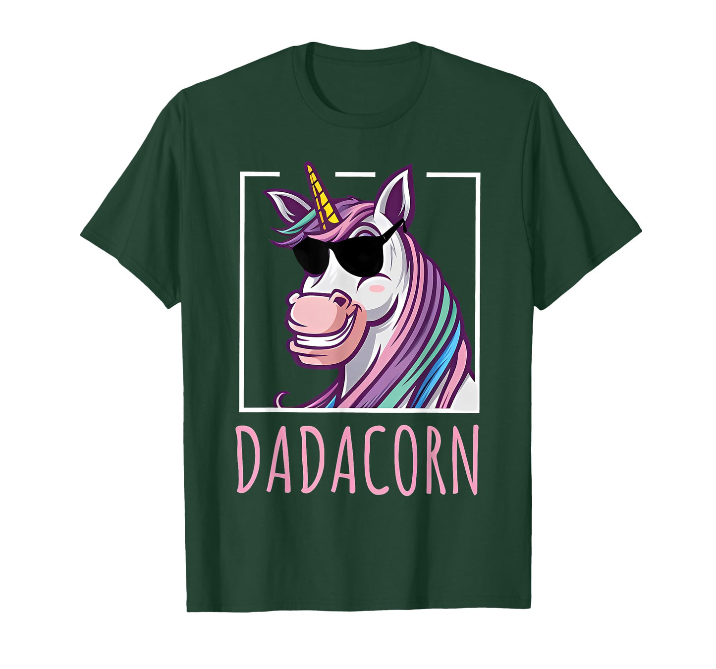 Fathers Day Gift Unicorn Dad Shirt Funny Dadacorn Men T-Shirt