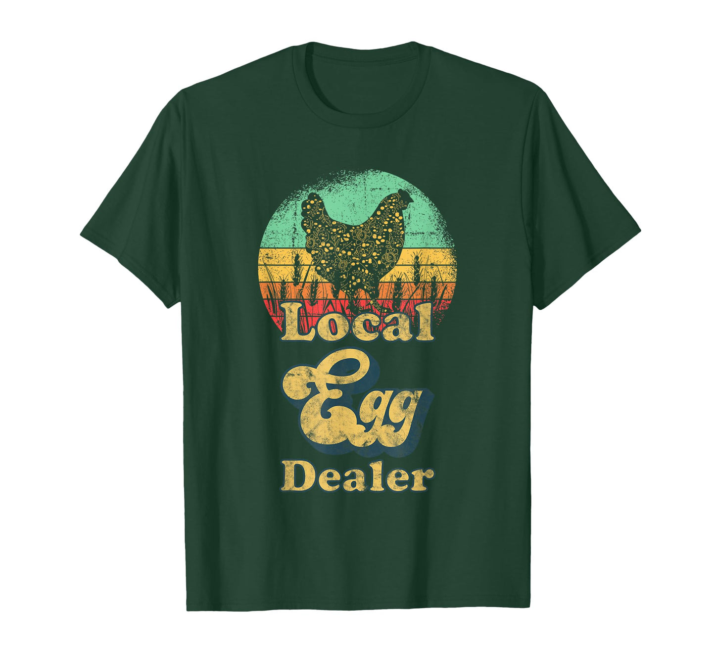 Local Egg Dealer Retro Local Egg Chicken Seller T-Shirt