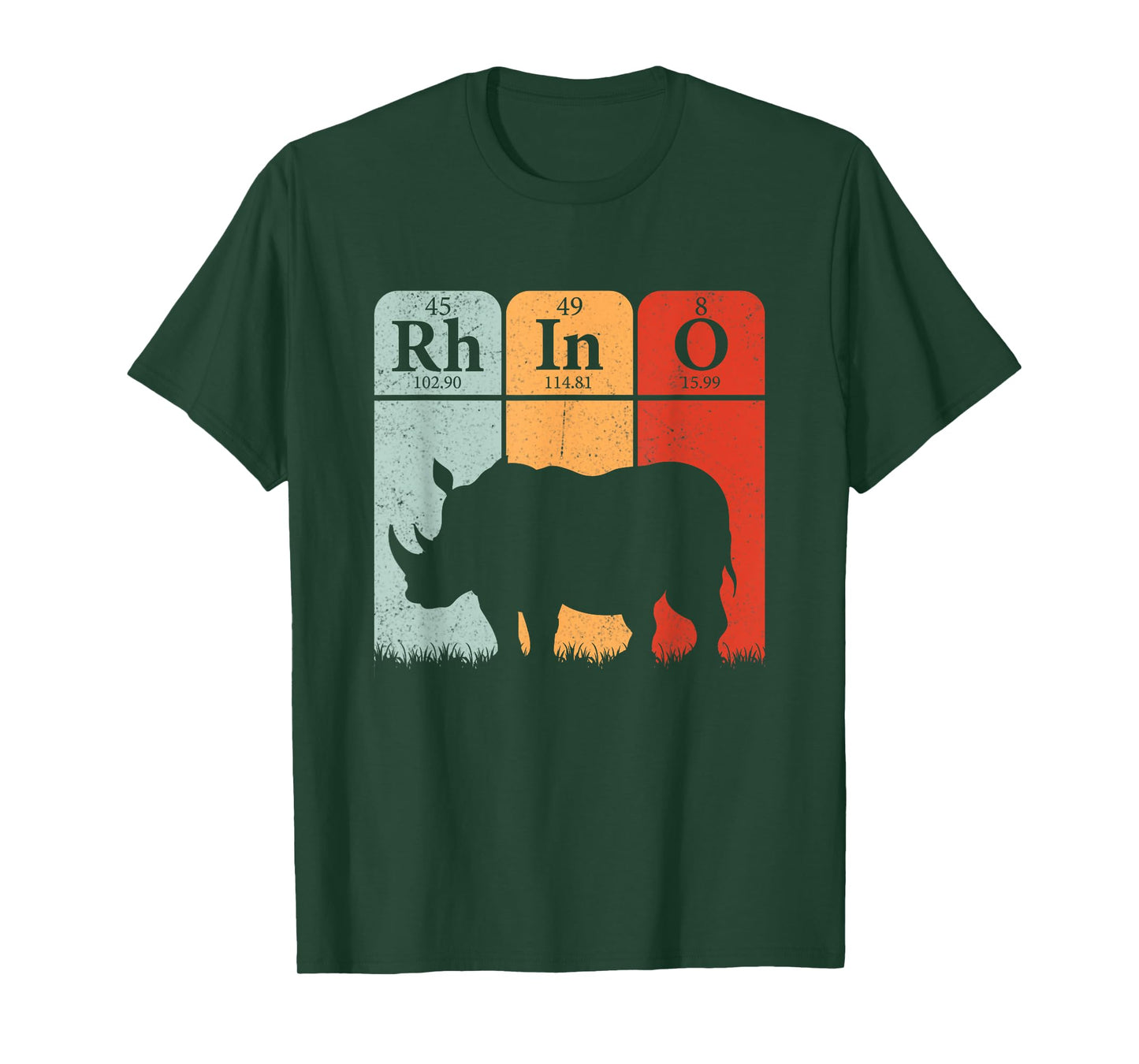 Hippo Chemistry Periodic Table Elements Rhinoceros Lover T-Shirt