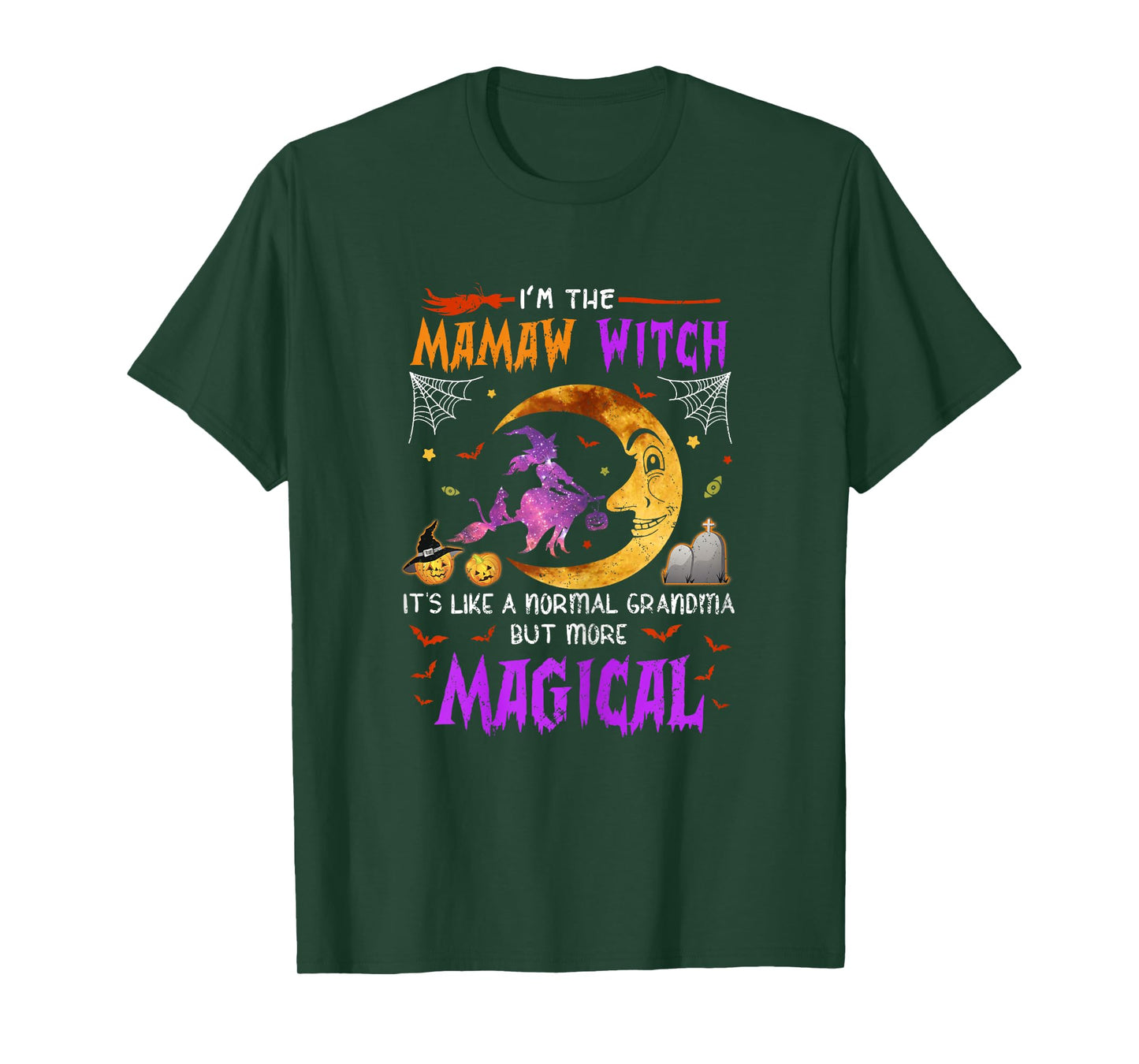 I'm Mamaw Witch Cute Grandma Magical Halloween T-Shirt