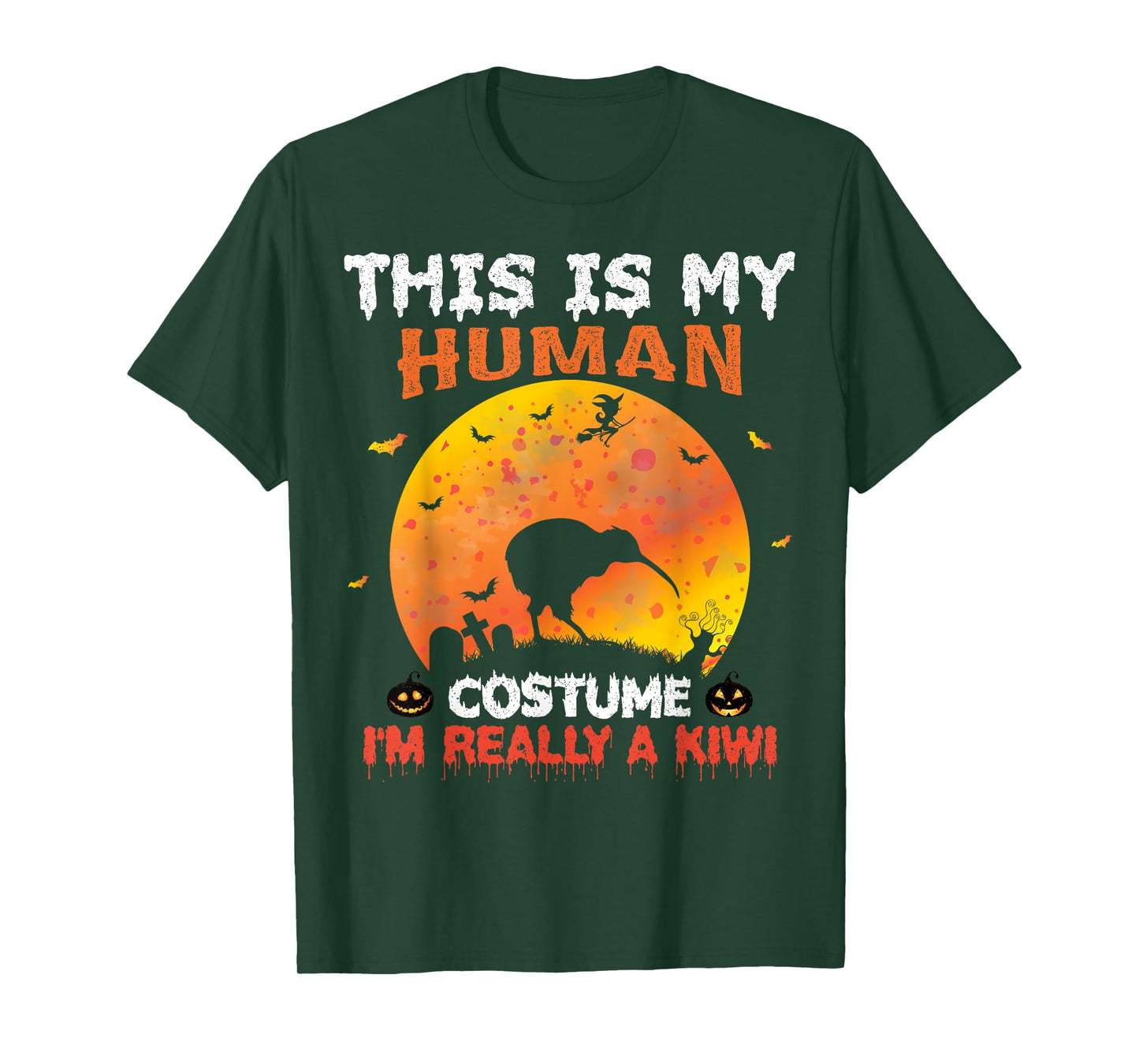 This Is My Human Costume I'm Really A Kiwi Bird Halloween T-Shirt
