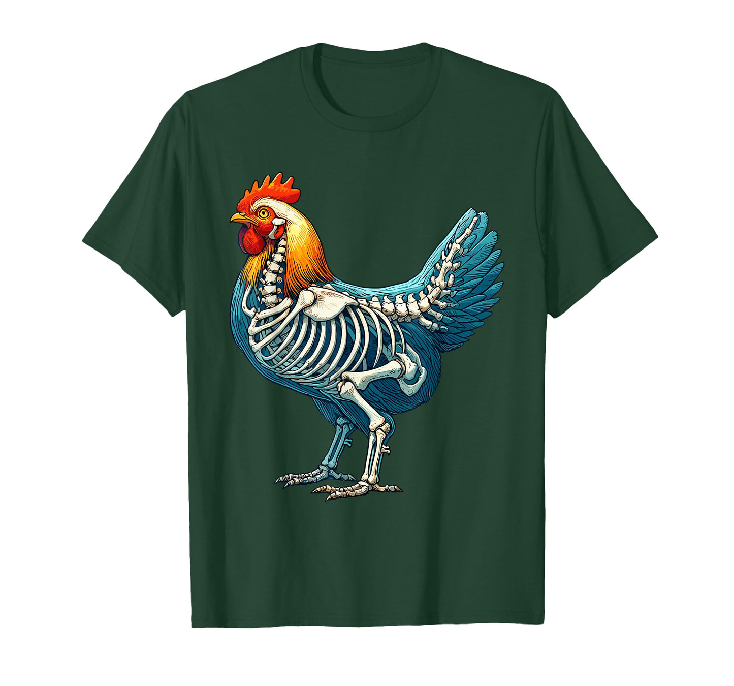 X-ray Chicken Body Anatomy Radiography Skeleton T-Shirt