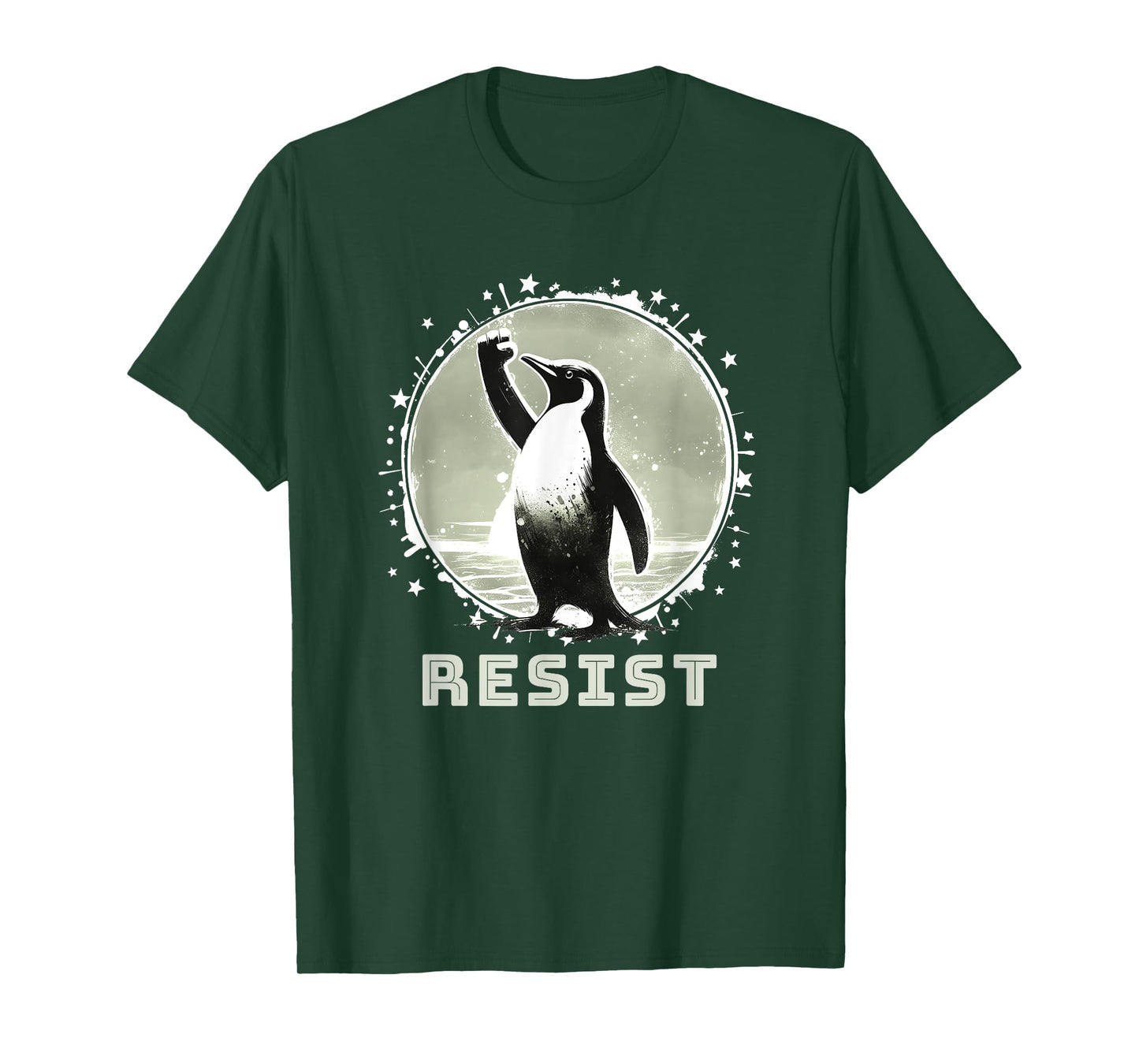 Resist Shirt Funny Resist Penguins Protest Against T-Shirt