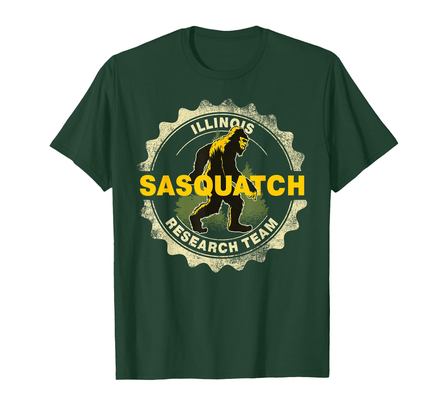 Illinois Sasquatch Research Team Bigfoot Believer Fan T-Shirt