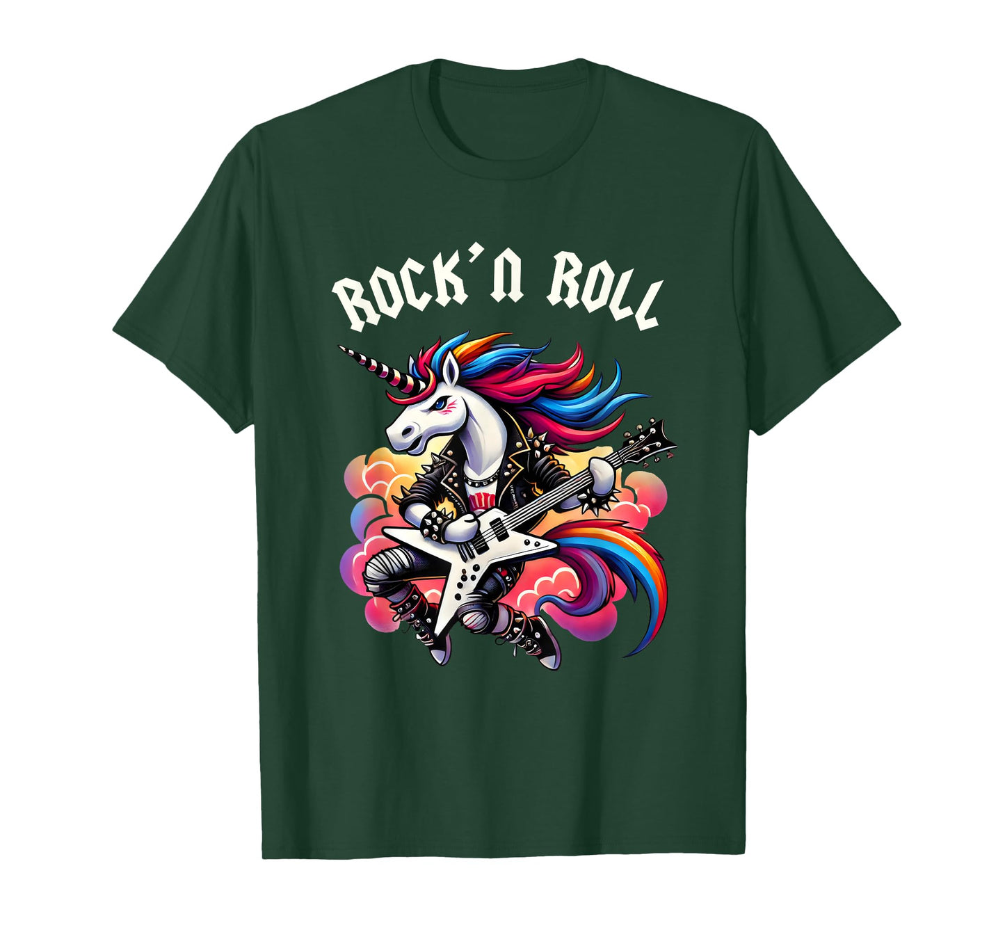 Rock'n Roll Boys Unicorn Rockstar, Punk Goth Band, Kids Boys T-Shirt