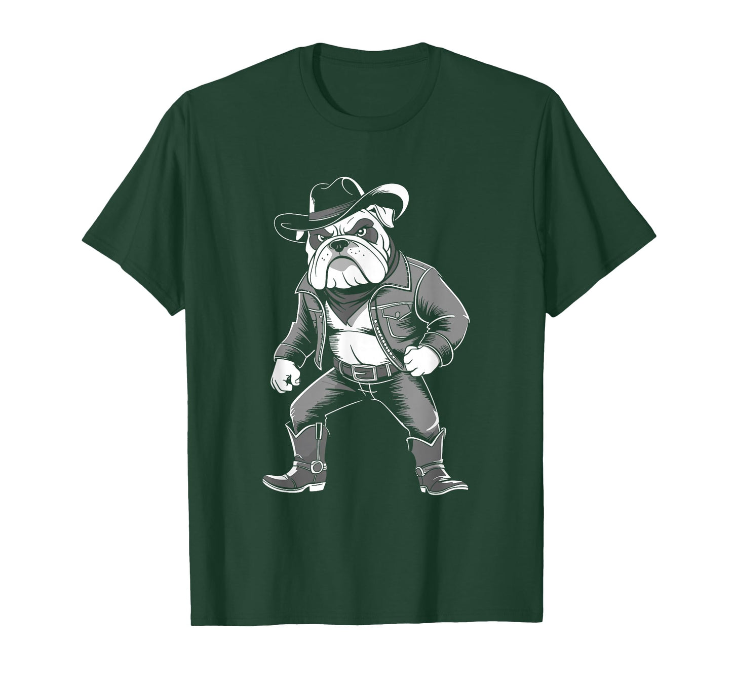 Cowboy Bulldog Western Funny Country T-Shirt