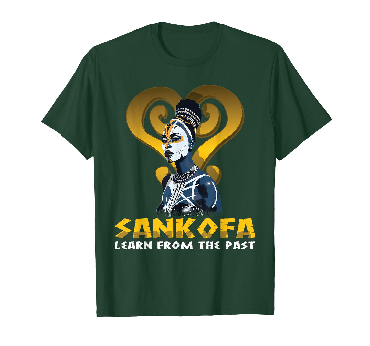 "Sankofa learn from the past" Adinkra Pan African Sankofa T-Shirt