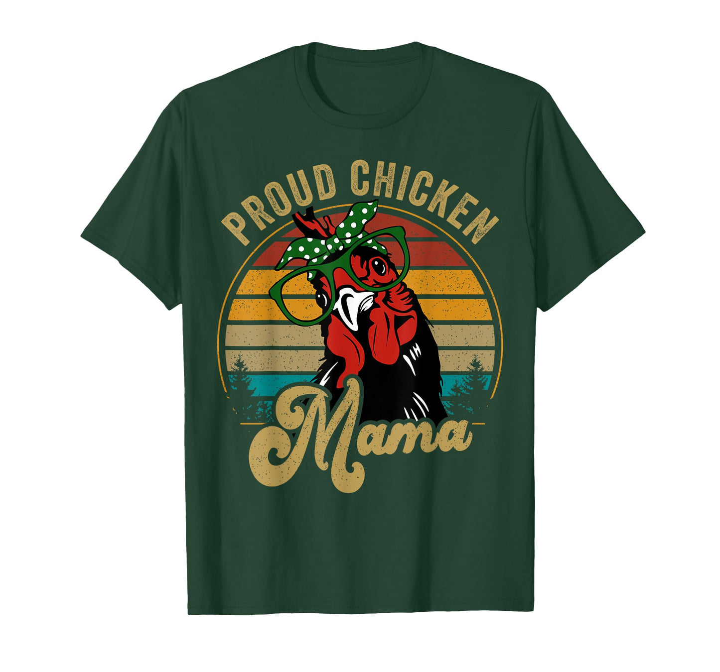 Chicken-Shirt Proud Chicken Mama Hen Mom Farmer Vintage T-Shirt