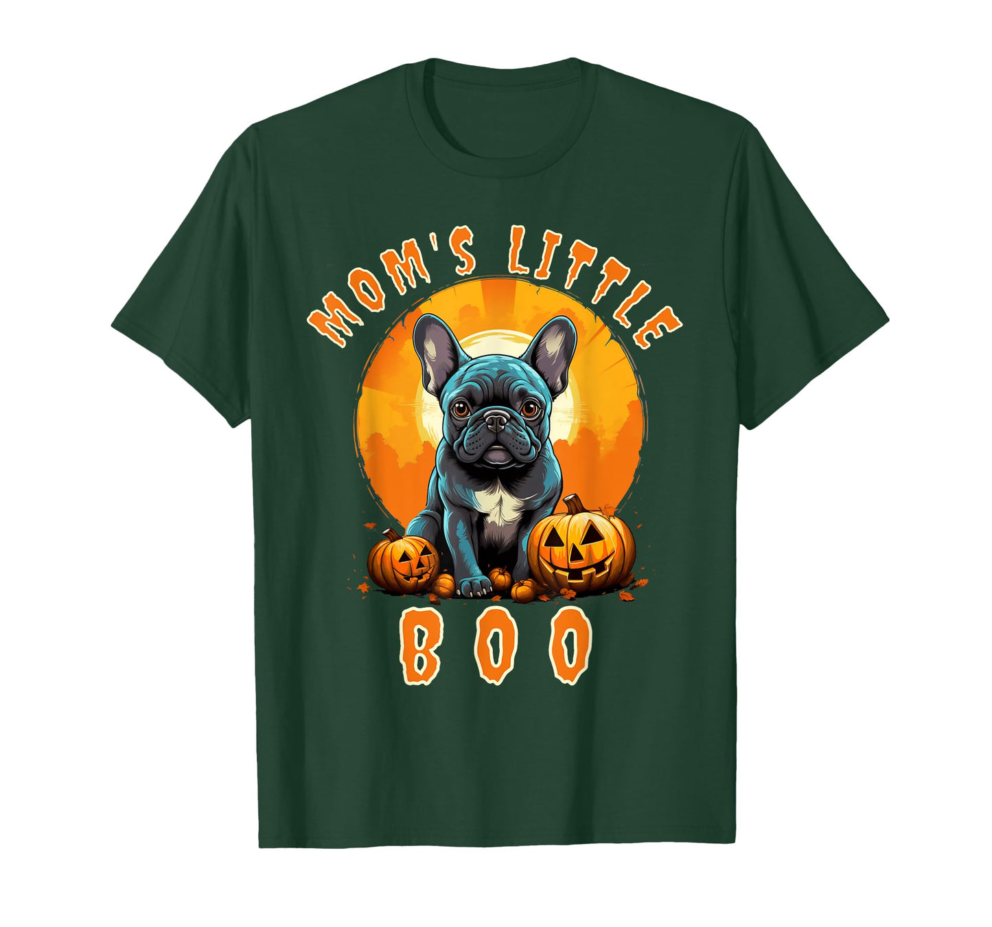 Mom's Little Boo French Bulldog Halloween Frenchie T-Shirt