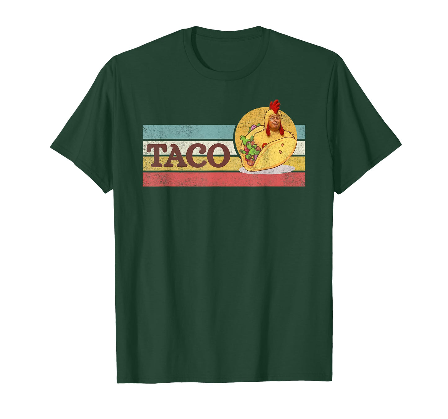 Funny Taco Trump Always Chickens Out T.A.C.O T-Shirt