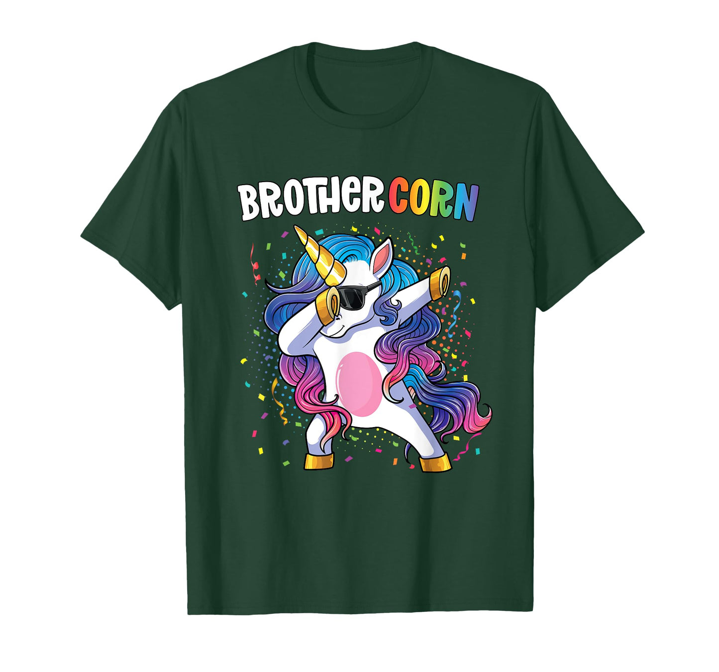 Brothercorn Boys Unicorn Birthday Dabbing Unicorn Brother T-Shirt